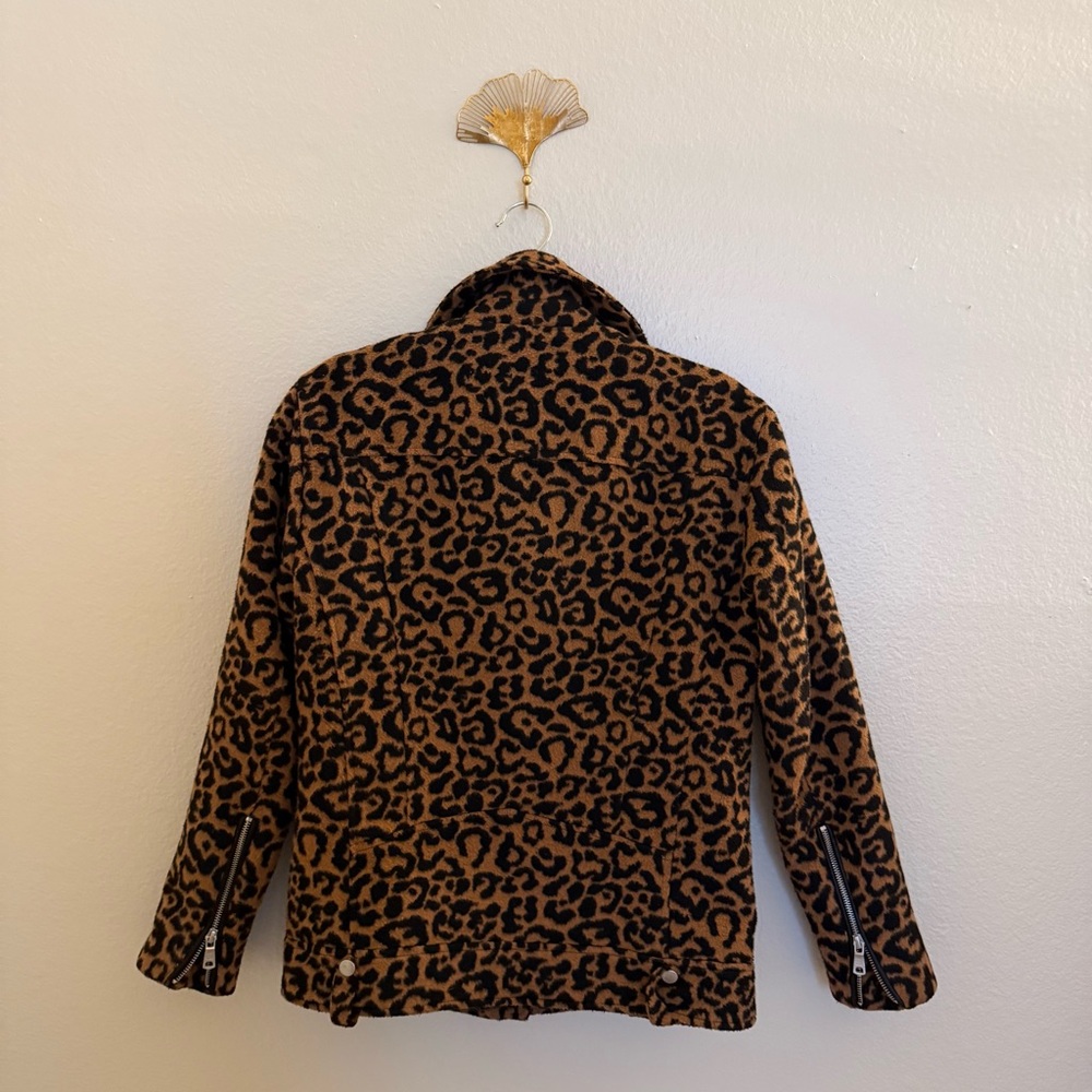Anthropologie Avec les Filles Leopard Print Women's Jacket - Picture 6 of 8